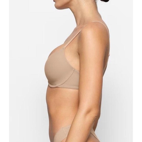 Skims Fits Everybody Scoop Plunge Bra Clay Tan Underwire 36DDD BR-UWP-1997 NWT - Picture 2 of 5